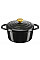 Каструля Tefal Air, з кришкою, 3.1л, алюміній, чорний