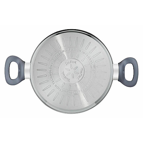Каструля Tefal Daily Cook з кришкою, 24см, нержавіюча сталь, алюміній, бакеліт