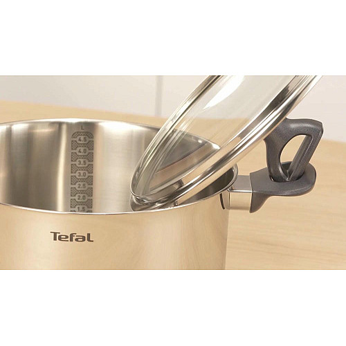 Каструля Tefal Daily Cook з кришкою, 24см, нержавіюча сталь, алюміній, бакеліт