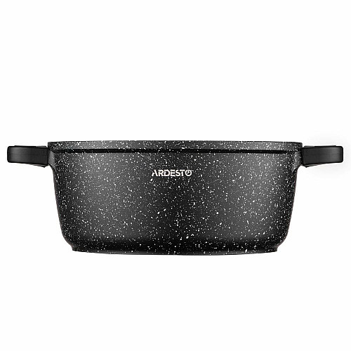 Кастрюля со стеклянной крышкой ARDESTO Gemini Anzio, 3.1л, алюминий, черный