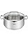 Каструля Tefal DUETTO+, 5л, з кришкою, нержавіюча сталь, скло