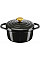 Каструля Tefal Air, з кришкою, 3.1л, алюміній, чорний