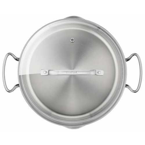 Каструля Tefal DUETTO+, 2.9л, з кришкою, нержавіюча сталь, скло