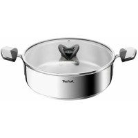 Сотейник Tefal Emotion+, з кришкою, 24см, нержавіюча сталь, бакеліт
