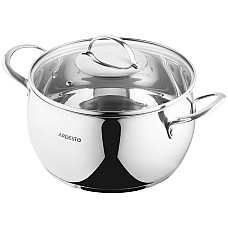 Каструля зі скляною кришкою ARDESTO Gemini Liguria, 5л, нержавіюча сталь