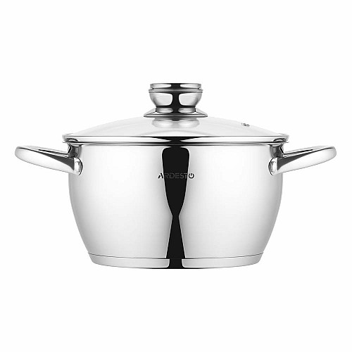 Каструля зі скляною кришкою ARDESTO Gemini Lucca, 4.2л, нержавіюча сталь