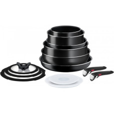Набір посуду Tefal Ingenio Easy Cook & Clean, змінна ручка, 13предметів, алюміній, бакеліт, коричневий