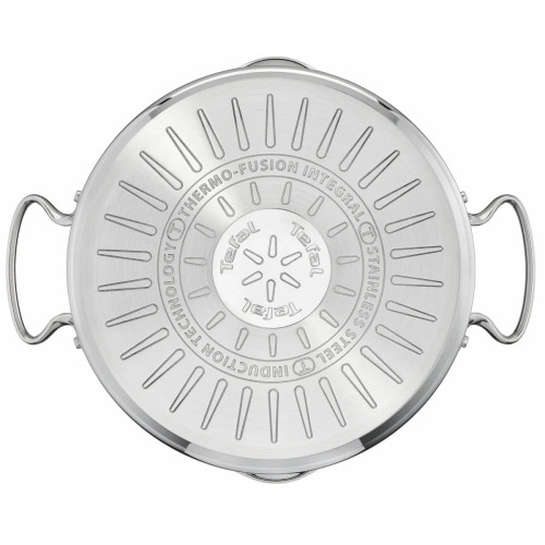 Каструля Tefal DUETTO+, 2.9л, з кришкою, нержавіюча сталь, скло