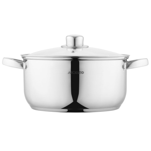 Каструля зі скляною кришкою ARDESTO Gemini Gourmet Aosta, 5л, нержавіюча сталь