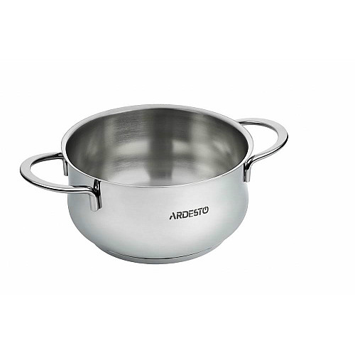 Кастрюля со стеклянной крышкой ARDESTO Black Mars, 1.8л, нержавеющая сталь