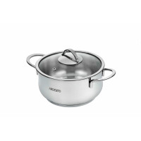 Каструля зі скляною кришкою ARDESTO Black Mars, 1.8л, нержавіюча сталь