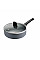 Сотейник Tefal Halo, 24см, с крышкой, алюминий, бакелит, стекло, серый