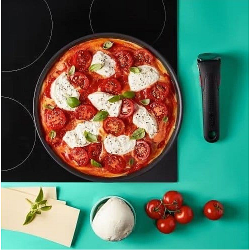 Набор посуды Tefal Ingenio Daily Chef, сменная ручка, 8 предметов, алюминий, бакелит, силикон, стекло, черный