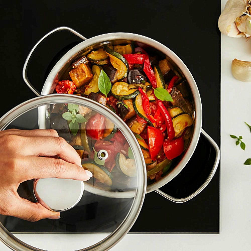 Каструля Tefal Minis, з кришкою,1л, нержавіюча сталь, скло