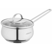 Ковш со стеклянной крышкой ARDESTO Gemini Liguria, 1.3л, нержавеющая сталь