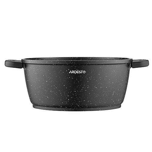 Кастрюля со стеклянной крышкой ARDESTO Gemini Anzio, 4.4л, алюминий, черный