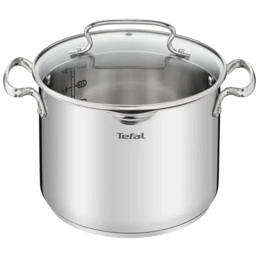 Каструля Tefal Duetto+, з кришкою, 6л, нержавіюча сталь