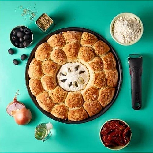 Набор посуды Tefal Ingenio Daily Chef, сменная ручка, 8 предметов, алюминий, бакелит, силикон, стекло, черный