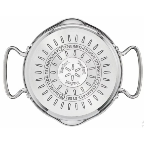 Каструля Tefal Duetto+, з кришкою, 6л, нержавіюча сталь