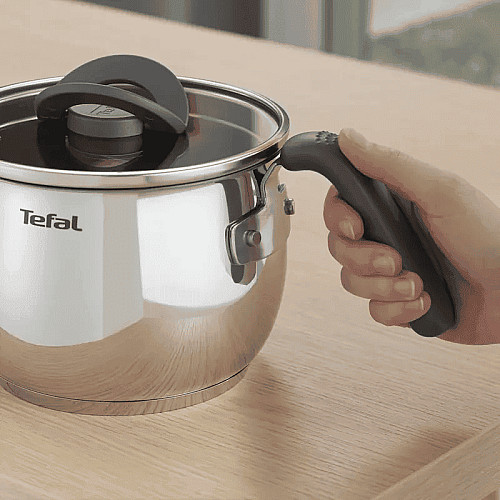 Мультикаструля Tefal Opti Space,2.5л, нержавіюча сталь, бакеліт