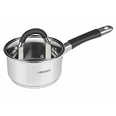 Ківш зі скляною кришкою ARDESTO Gemini Salerno, 1.6л, нержавіюча сталь, силікон