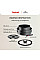 Набор посуды Tefal Ingenio Inspiration, 6 предметов, алюминий, стекло, бакелит, черный