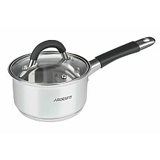 Ківш зі скляною кришкою ARDESTO Gemini Salerno, 1.2л, нержавіюча сталь, силікон