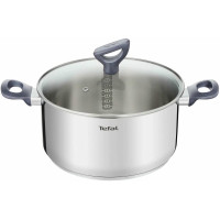 Каструля Tefal Daily Cook з кришкою, 24см, нержавіюча сталь, алюміній, бакеліт