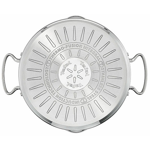 Каструля Tefal DUETTO+, 1.5л, з кришкою, нержавіюча сталь, скло