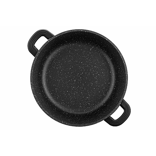 Кастрюля со стеклянной крышкой ARDESTO Gemini Anzio, 4.4л, алюминий, черный