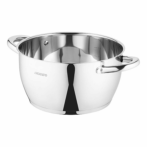 Каструля зі скляною кришкою ARDESTO Gemini Lucca, 5.5л, нержавіюча сталь
