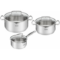 Набір посуду Tefal DUETTO+, 6предметів, нержавіюча сталь, скло