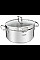 Каструля Tefal DUETTO+, 5л, з кришкою, нержавіюча сталь, скло