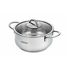 Каструля зі скляною кришкою ARDESTO Black Mars, 3л, нержавіюча сталь