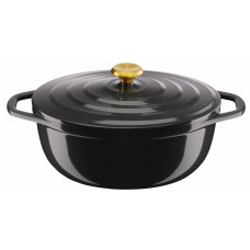 Каструля Tefal Air, з кришкою, 5.7л, алюміній, чорний
