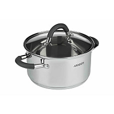 Каструля зі скляною кришкою ARDESTO Gemini Salerno, 0.8л, нержавіюча сталь, силікон
