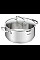 Каструля Tefal DUETTO+, 5л, з кришкою, нержавіюча сталь, скло