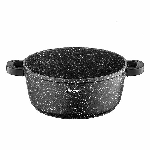 Кастрюля со стеклянной крышкой ARDESTO Gemini Anzio, 3.1л, алюминий, черный