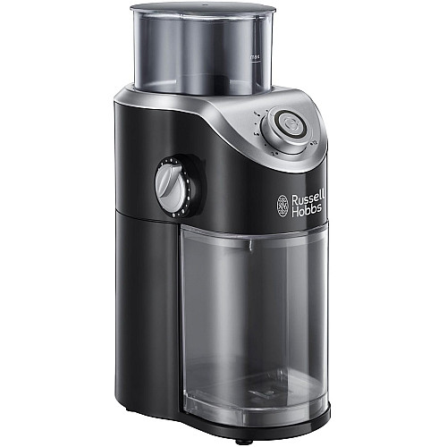 Кавомолка Russell Hobbs жорнова Classic, 140Вт, об'єм зерен-100г, регул.ступеню помолу, пластик, чорний