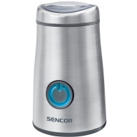 Кофемолка Sencor жернова 150Вт, объем зерен-50г, нерж.сталь