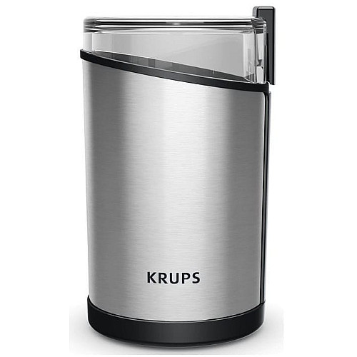 Кофемолка Krups роторная 200Вт, объем зерен-85г, пластик/металл, черный