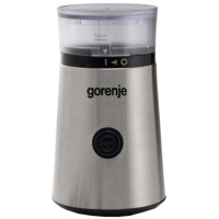 Кавомолка Gorenje роторна 150Вт, об'єм зерен-60г, метал, чорно-сріблястий
