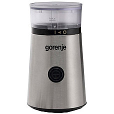 Кавомолка Gorenje роторна 150Вт, об'єм зерен-60г, метал, чорно-сріблястий