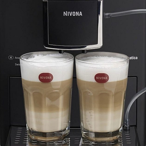Кофемашина Nivona CafeRomatica 2.2л, зерно+молотая, ручной капучинатор, авторецептов - 5, черный