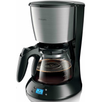 Кофеварка Philips капельная Daily Collection 1.2л, молотая, черно-серебристый