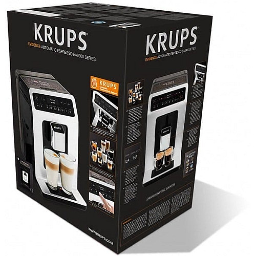 Кофемашина Krups Evidence 2.3л, зерно, автомат.капучинатор, дисплей, авторецептов - 15, сенсор.управление, черный
