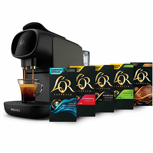 Кофемашина Philips капсульная L'OR Barista Sublime, 0.8л, капсулы, черный