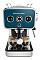 Кофеварка Russell Hobbs рожковая Distinctions Ocean 1.1л, молотая + чалды, сине-серебристый