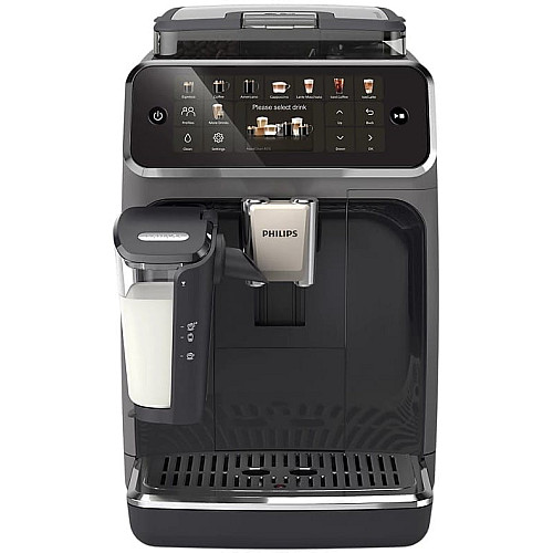 Кофемашина Philips Series 5500, 1.8л, зерно+молотая, автомат.капуч, дисплей, авторецептов -22, холодный кофе, серебристо-черный