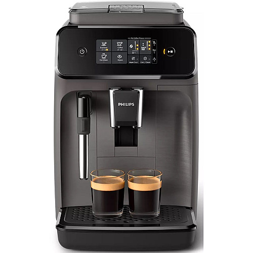 Кофемашина Philips Series 1200 1.8л, зерно, ручной капучинатор, авторецептов - 2, черный